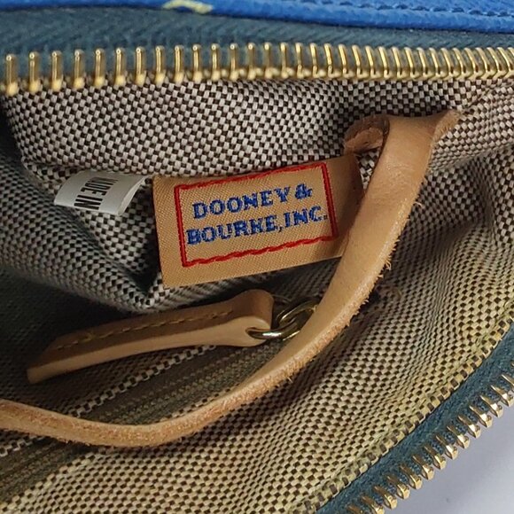DOONEY & BOURKE SIGNATURE BLUE DOMED SATCHEL/CROSSBODY BAG 5-PIECE COMPLETE SET - Picture 10 of 14